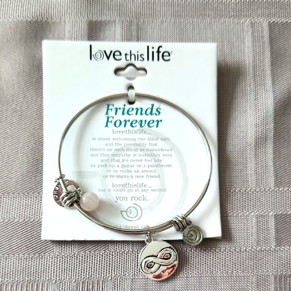 Silver Infinity Charm Bracelet